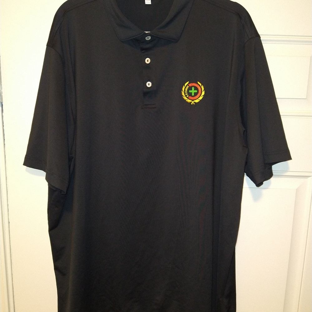 Peter Millar Summer Comfort Short Sleeve Polo Golf Shirt Men's sz XXL W/Logo.